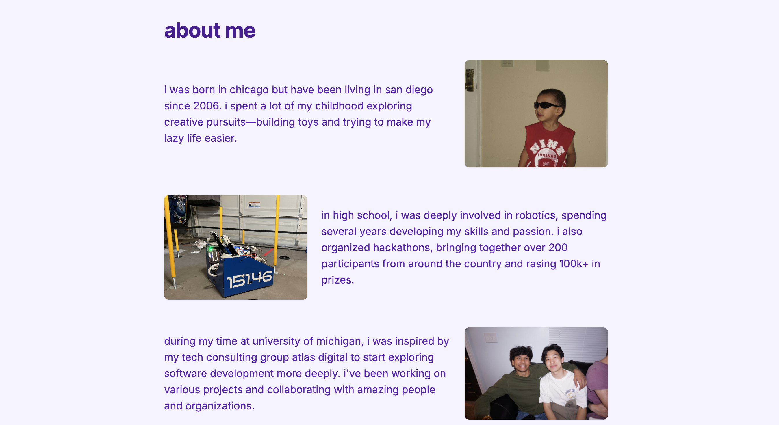 personal website